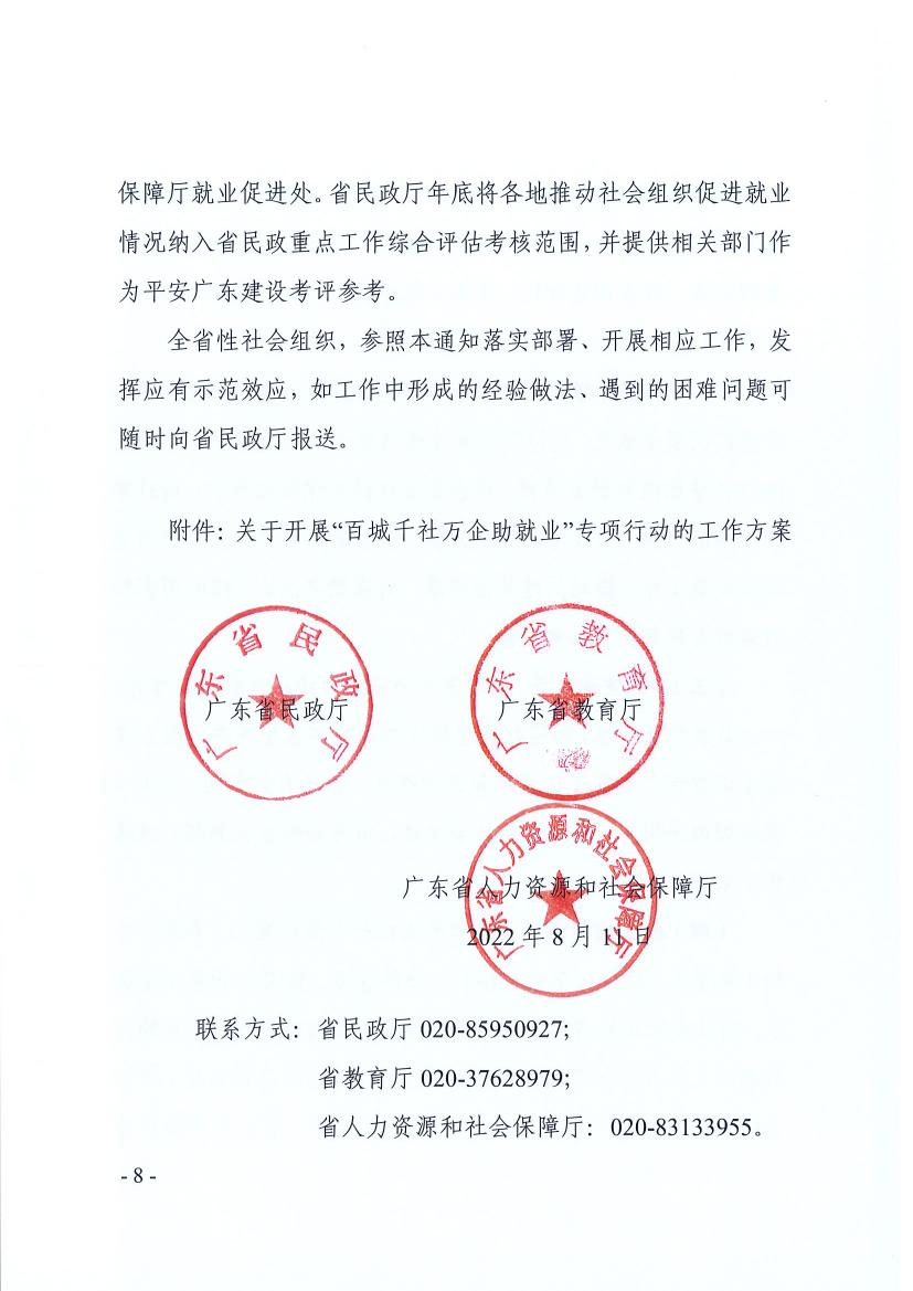 广东省91自拍厅 广东省教育厅 广东省人力资源和社会保障厅关于推动社会组织助力高校毕业生等群体就业工作的通知(粤民函〔2022〕334号) 0007.jpg